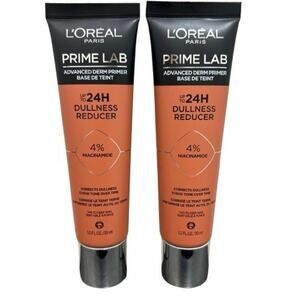 2x L'Oreal Prime Lab Advanced Derm Primer(04 Dullness Reducer) 1.0oz./30ml